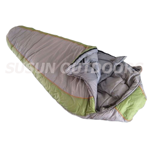 double layer mummy sleeping bag